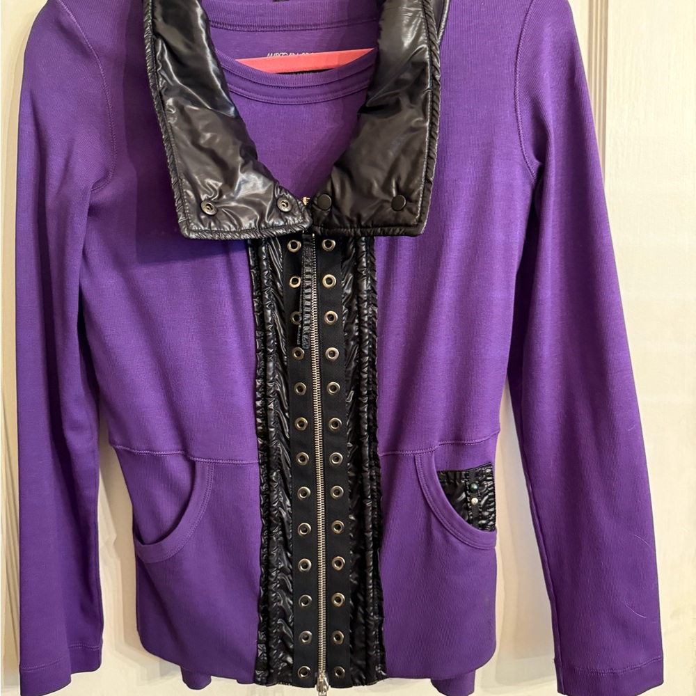 Marccain sport purple top and cardigan